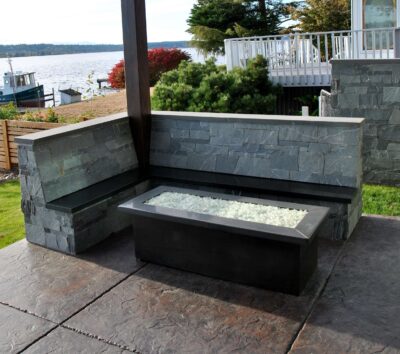 Polished Basalt Fire Table
